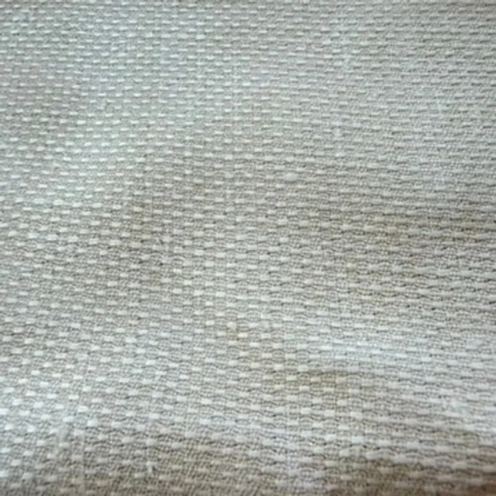 Set of 3 Vintage‎ White Linen Table Runners Damask Fleur de Lis